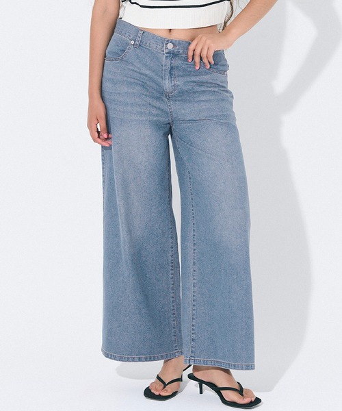 VUITTON ローライズジーンズ　レディース　マルチカラー ローライズ ジーンズ レディース（サイズ（S/M/L）：L）の