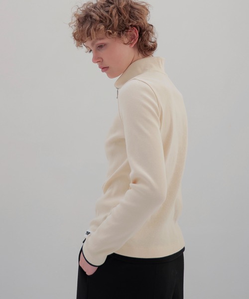 THREE DOTS TURQUOISE tシャツ × DRESSLAVE / HALF ZIP PULLOVER