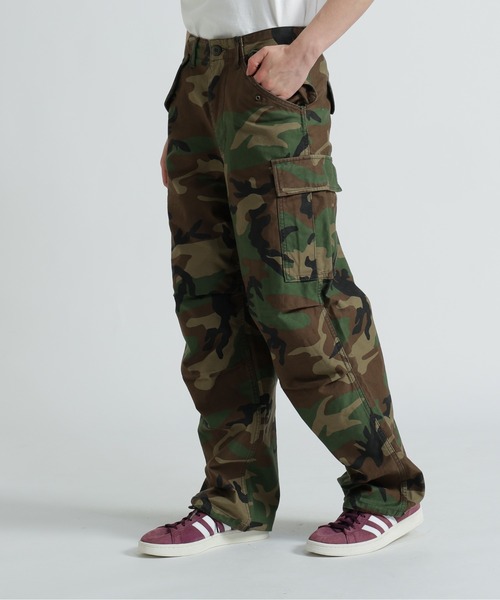 AVIREX 迷彩切り替えワイドカーゴパンツLcity boyギミックOPIUM AVIREX 迷彩切り替えワイドカーゴパンツLcity boyギミックOPIUM