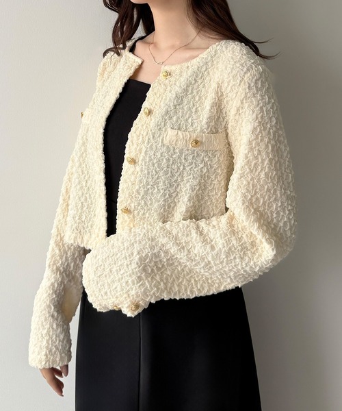 「mipiarl」 カーディガン LARGE チャコール レディース