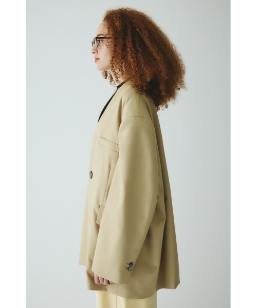 HeRIN.CYE コート アウター No collar over jacket ノーカラーオーバー