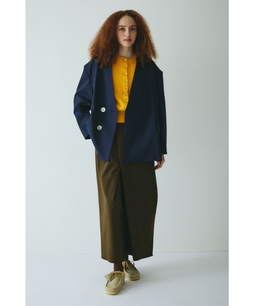 HeRIN.CYE コート アウター No collar over jacket ノーカラーオーバー