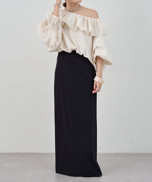 「SHENERY」 長袖ブラウス FREE オフホワイト レディース_画像4