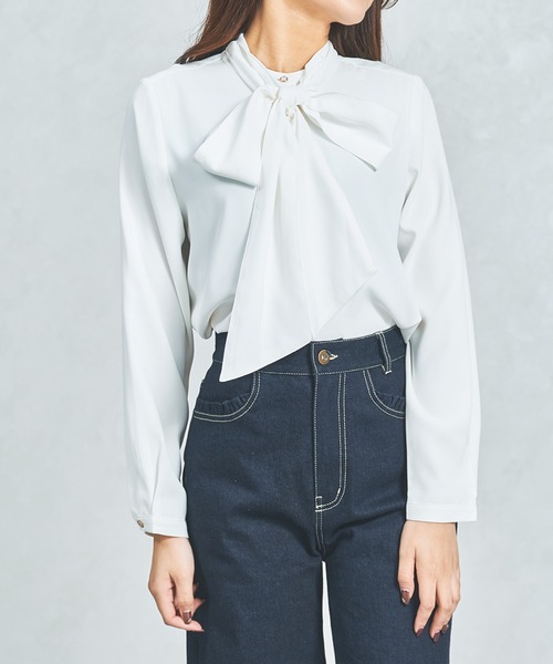 MISCH MASCH（ミッシュマッシュ） ブラウス シャツ WEB限定 リボン