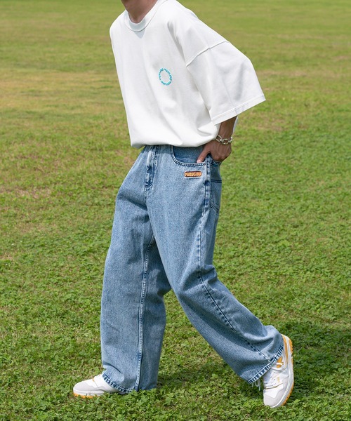 「Perushu」 デニムパンツ MEDIUM ブルー メンズ
