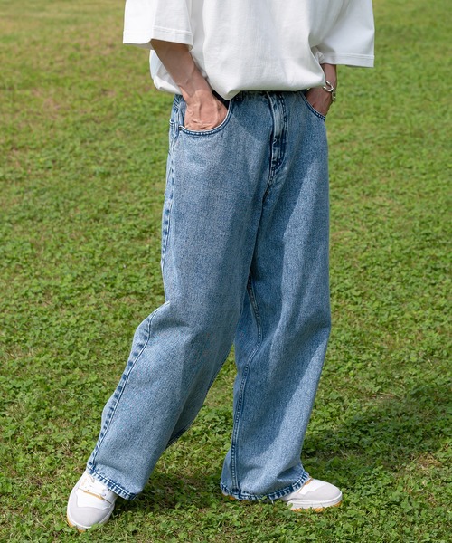 「Perushu」 デニムパンツ MEDIUM ブルー メンズ