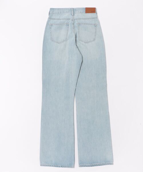 [EVRIS] обработка Denim брюки SMALL индиго голубой женский 
