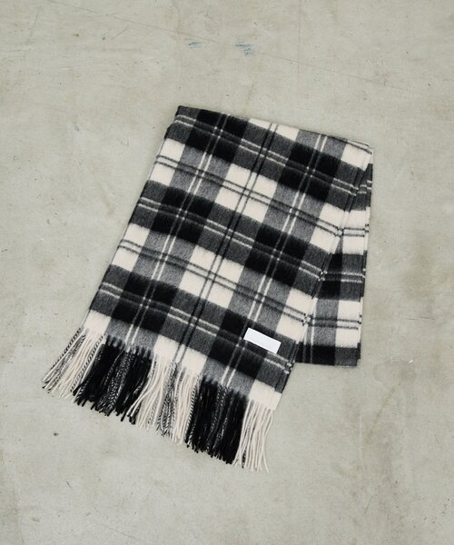美品 GALLARDAGALANTE チェックカシミヤ ストール GALLARDAGALANTE マフラー ストール チェックカシミヤストール