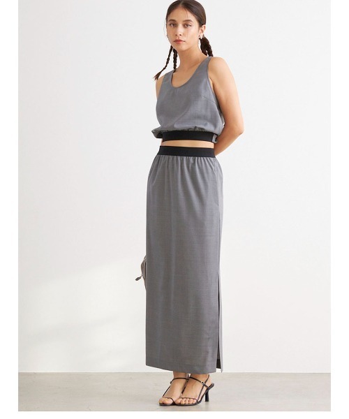 mikomori（ミコモリ） スカート × THIRD MAGAZINE」SUMMER WOOL LONG