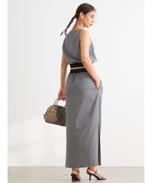 mikomori（ミコモリ） スカート × THIRD MAGAZINE」SUMMER WOOL LONG