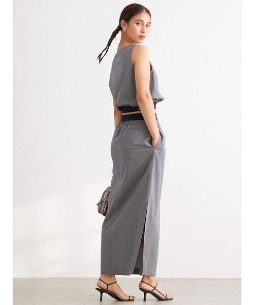 mikomori（ミコモリ） スカート × THIRD MAGAZINE」SUMMER WOOL LONG