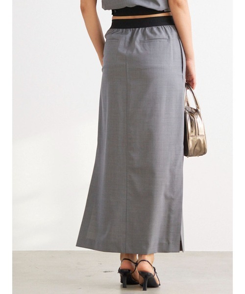 mikomori（ミコモリ） スカート × THIRD MAGAZINE」SUMMER WOOL LONG