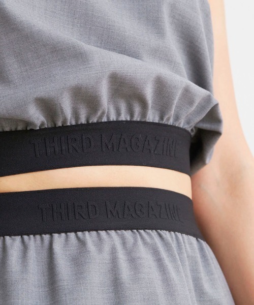 mikomori（ミコモリ） スカート × THIRD MAGAZINE」SUMMER WOOL LONG