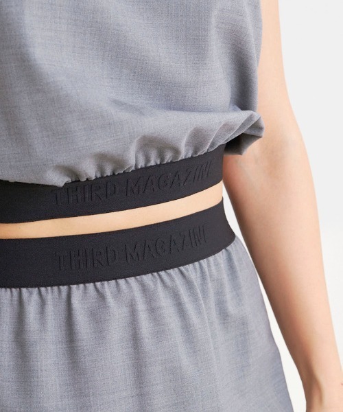 mikomori（ミコモリ） スカート × THIRD MAGAZINE」SUMMER WOOL LONG