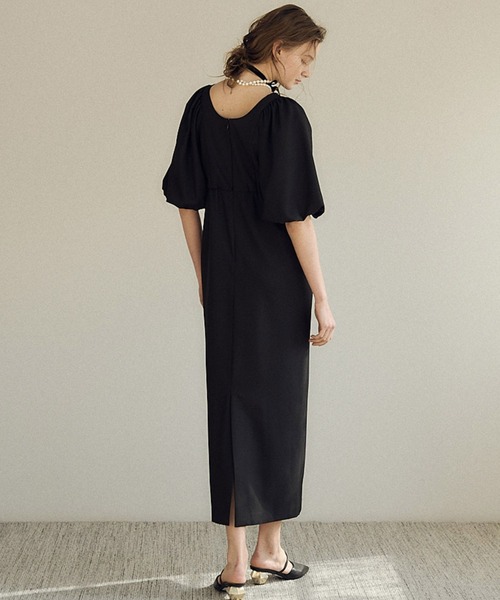 LE'RURE ドレス Puffsleeve keyneck one piece : ZOZOTOWN Yahoo!店