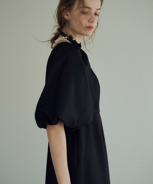 LE'RURE ドレス Puffsleeve keyneck one piece : ZOZOTOWN Yahoo!店