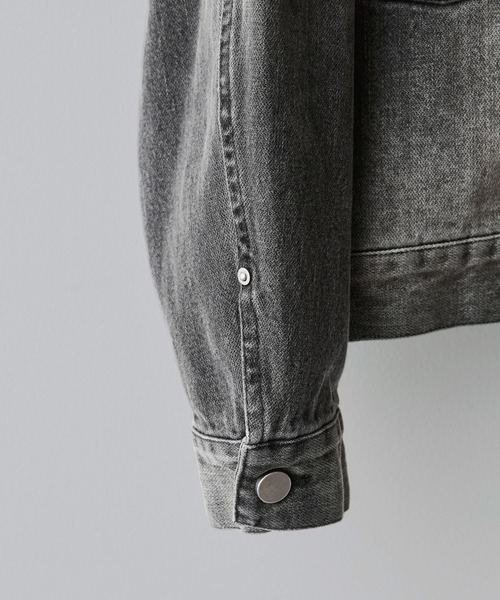 WYM LIDNM デニムジャケット gジャン DENIM CROPPED ZIP TRUCKER JK