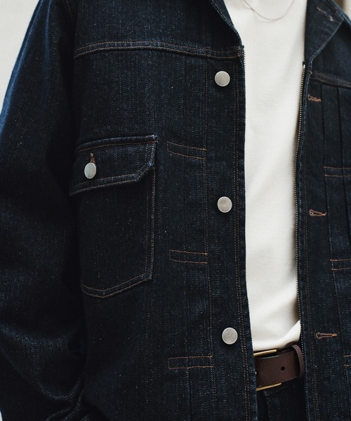 WYM LIDNM デニムジャケット gジャン DENIM CROPPED ZIP TRUCKER JK