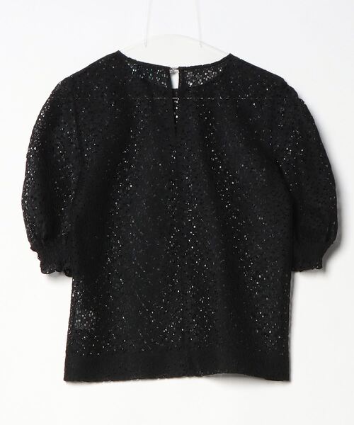 「DEICY」 レース半袖ブラウス FREE ブラック レディース_画像2