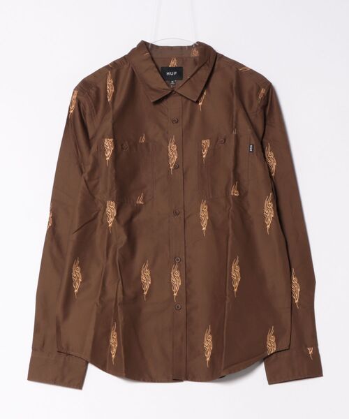 HUF（ハフ） シャツ 「z」「HUF」Larkin Embroidered Work メンズ