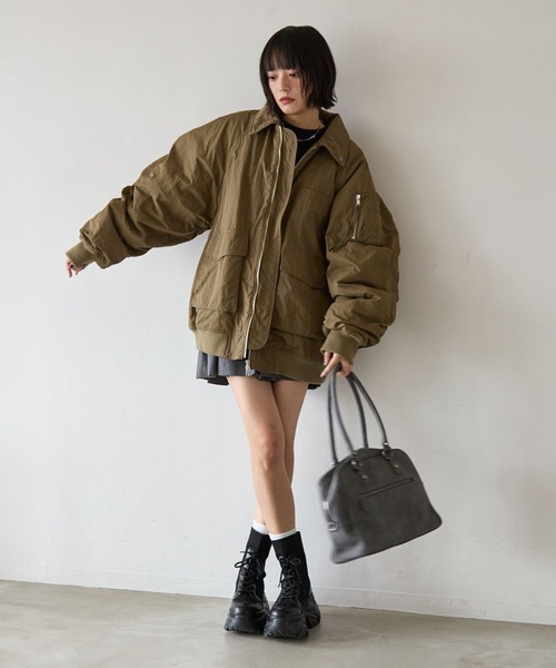 19ss ミリタリーブルゾン PBLIM（ページボーイリム）の「《UNISEX》ナカワタミリタリーブルゾン