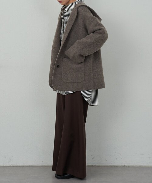 GALLARDAGALANTE コート アウター 「HERITANOVUM」ニットフーディ