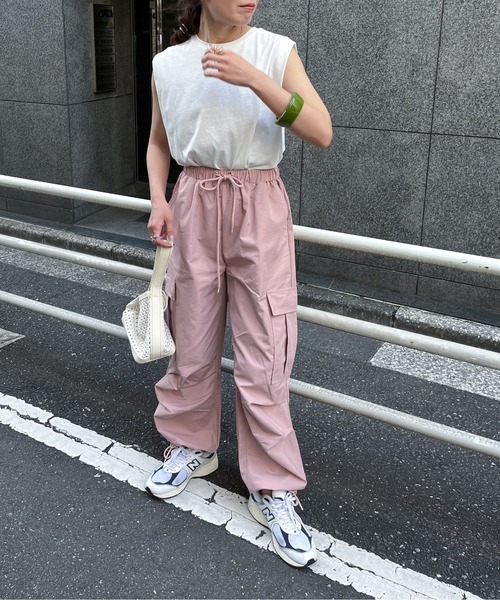 「feepur」 カーゴパンツ MEDIUM ブラック レディース_画像4