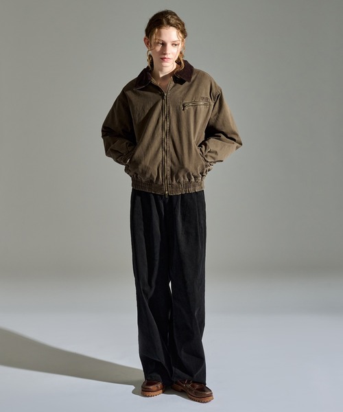 WETTEMPT ブルゾン アウター SULFUR DYED QUILTED TWILL BLOUSON