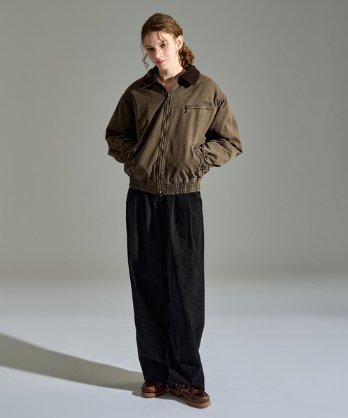 WETTEMPT ブルゾン アウター SULFUR DYED QUILTED TWILL BLOUSON WETTEMPT ブルゾン アウター SULFUR DYED QUILTED TWILL BLOUSON