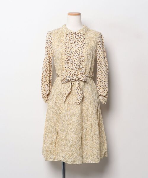 TOCCAワンピース イエロー系 TOCCA（トッカ） 7分袖ワンピース 0 イエロー レディース : ZOZOTOWN