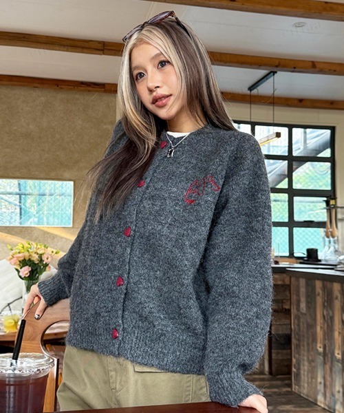 Dalfwin（ダールフィン） カーディガン 韓国ファッション 刺繍デザイン