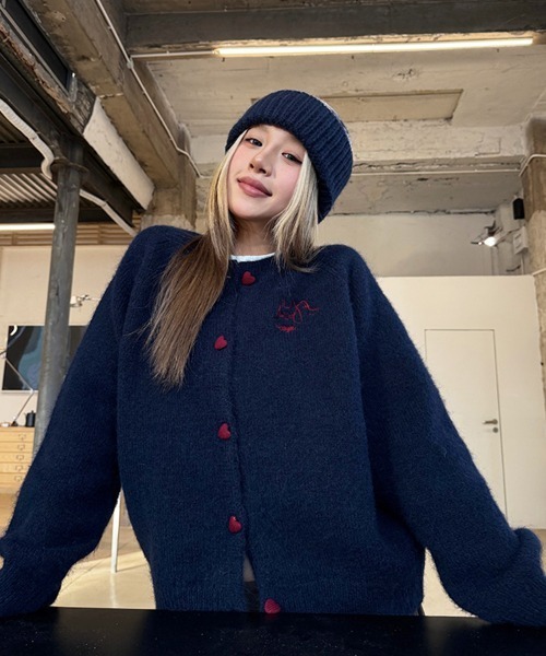 Dalfwin（ダールフィン） カーディガン 韓国ファッション 刺繍デザイン
