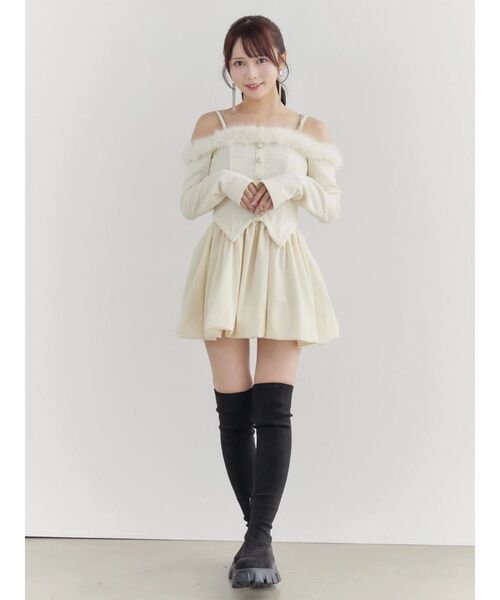 EATME（イートミー） ワンピース ビジューストラップミニワンピース