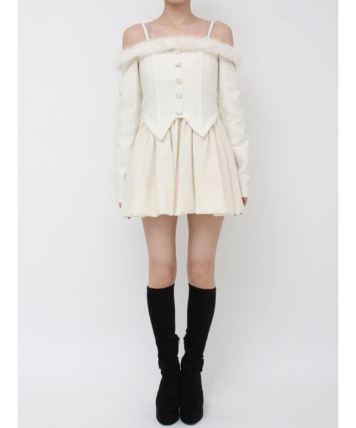 EATME（イートミー） ワンピース ビジューストラップミニワンピース