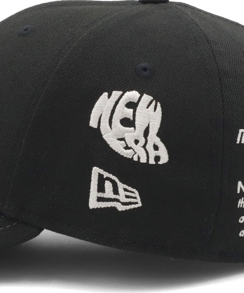 レア/廃番【ニューエラ】モノトーン マルチロゴ NE ゴルフ キャップ 黒×白 NEW ERA（ニューエラ） uvカット キャップ 帽子 紫外線カット ゴルフ