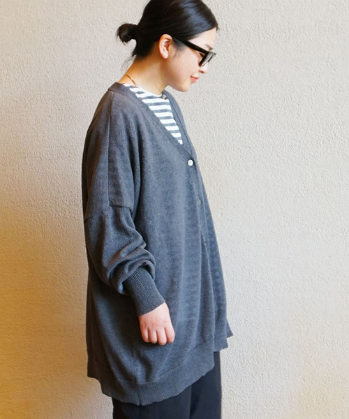「JOURNAL STANDARD LUXE」 カーディガン - グレー レディース_画像4
