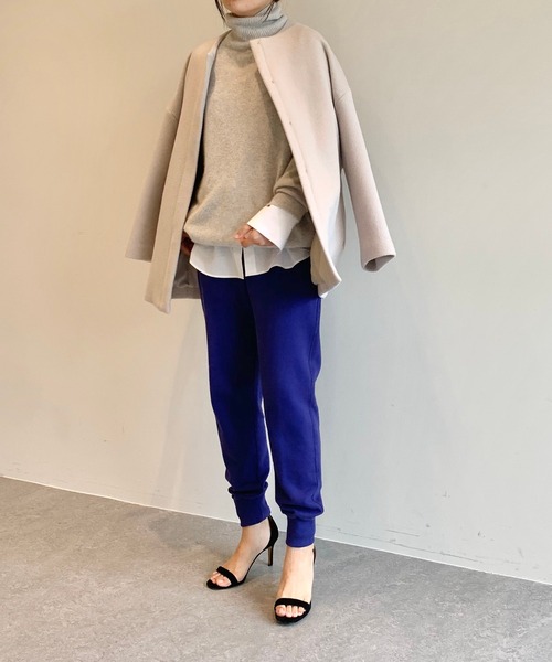 「Whim Gazette」 ノーカラーコート FREE キャメル レディース_画像7