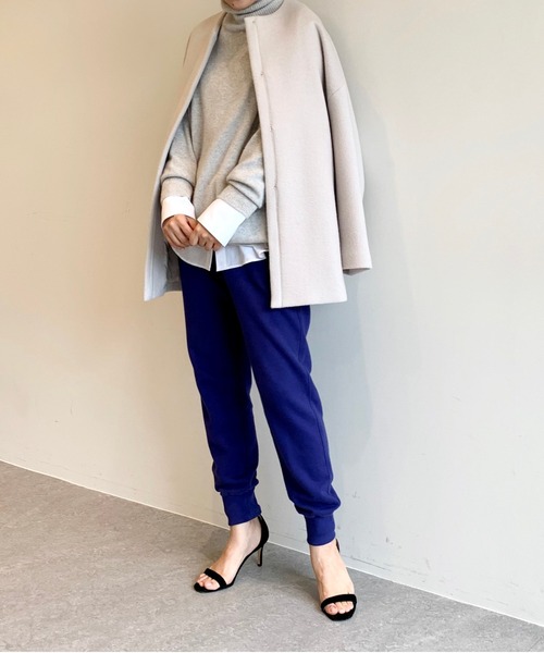 「Whim Gazette」 ノーカラーコート FREE キャメル レディース_画像8