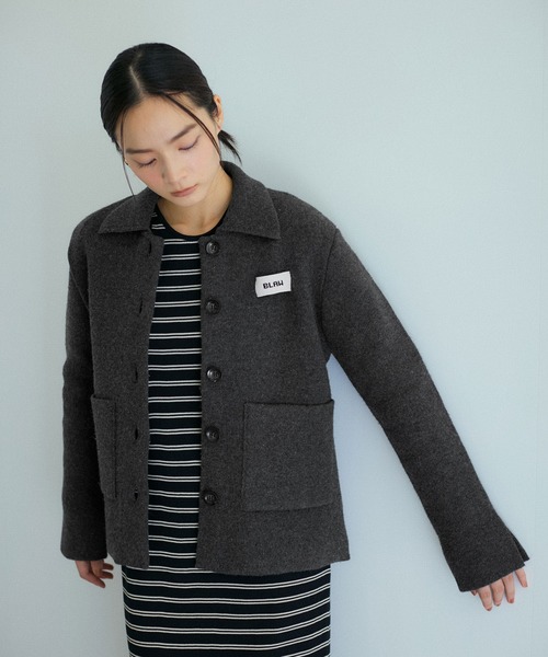 ADAM ET ROPE'（アダムエロペ） ニットカーディガン FREE