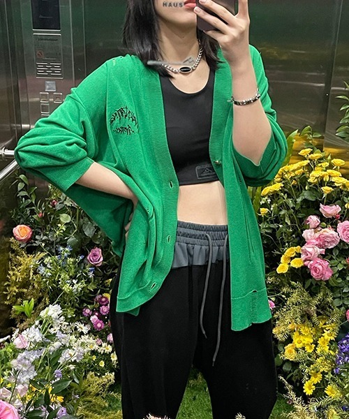 「MASONPRINCE」 ニットカーディガン S ブルー メンズ_画像6