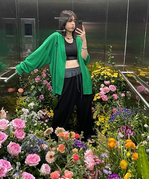 「MASONPRINCE」 ニットカーディガン S ブルー メンズ_画像8