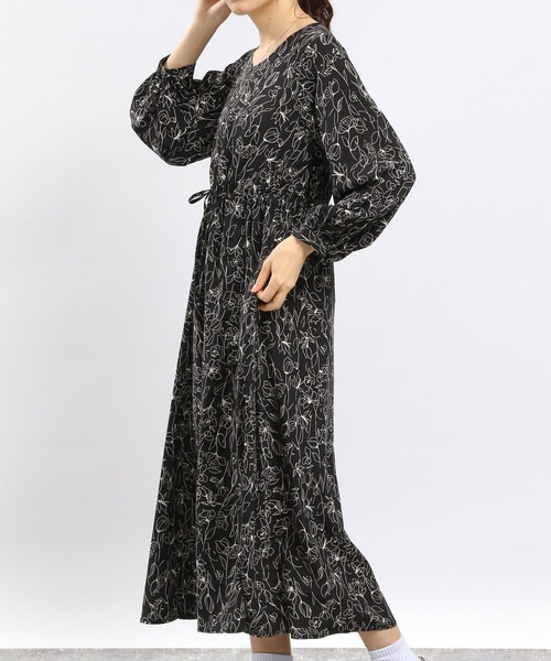 「GLOBAL WORK Smile Seed Store」 長袖ワンピース X-LARGE ホワイト系その他6 レディース_画像5