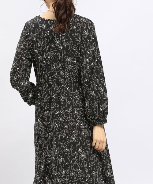 「GLOBAL WORK Smile Seed Store」 長袖ワンピース X-LARGE ホワイト系その他6 レディース_画像6