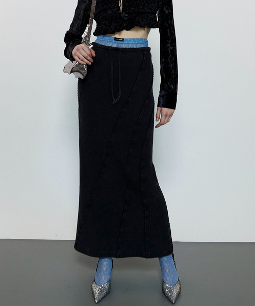MAISON SPECIAL（メゾンスペシャル） ロングスカート 38 ブラック