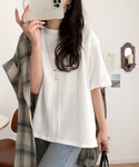 tシャツ 半袖 軽やか涼感、さらり抜け感。楊柳...の詳細画像4