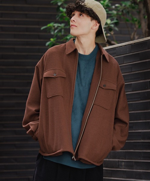 niko and…（ニコアンド） ブルゾン MEDIUM ブラウン メンズ : ZOZOTOWN