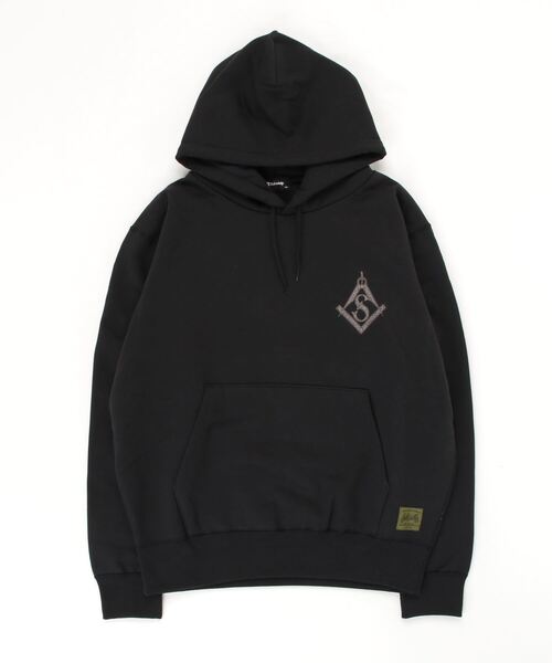 「Subciety」 プルオーバーパーカー LARGE ブラック×ブラック メンズ_画像2