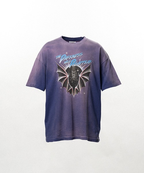 KAMIYA tシャツ THE DARKNESS WILL DISAPPEAR” Distressed T-shirt