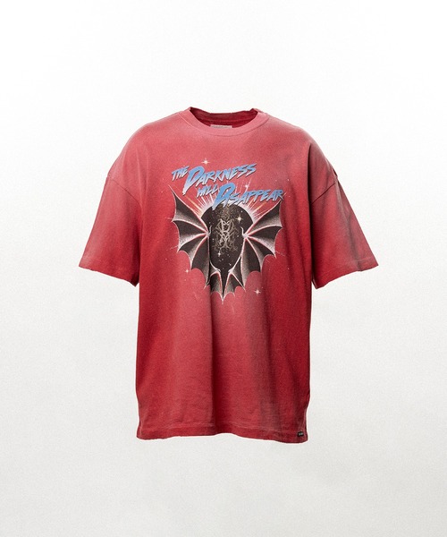 KAMIYA tシャツ THE DARKNESS WILL DISAPPEAR” Distressed T-shirt