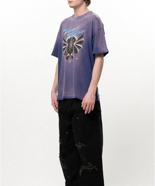 KAMIYA tシャツ THE DARKNESS WILL DISAPPEAR” Distressed T-shirt